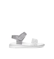 Elit ŞA-F-036-25Y Filet Kız Çocuk Düz Sandalet Gümüş