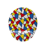 Geometrik Desenli Bilek Destekli Kaymaz Buruşmaz Kırılmaz Mouse Pad (Çok Renkli)