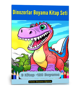 Dinozorlar Boyama Kitap Seti (3 Kitap)