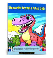 Dinozorlar Boyama Kitap Seti (3 Kitap)