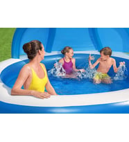 SU Pompalı-Bestway 54337 Gölgelikli, Minderli Aile KEYİF Havuzu (Mavi)