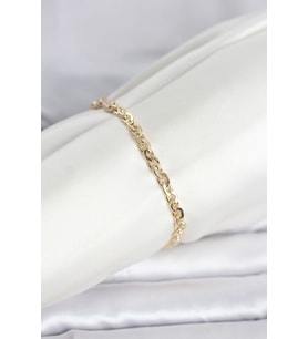 CM 14K Gold Renk Zincir Model Kadın Bileklik TJ-BB8289