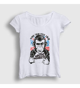 Presmono Kadın Beyaz Wtf Arctic Monkeys T-Shirt 15148tt