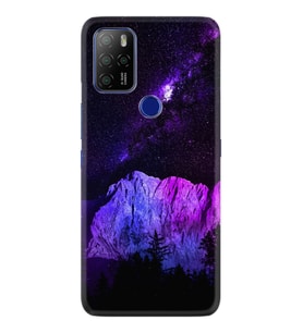 Omix X500 Kılıf Silikon Desen Purple Mountain 1640