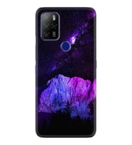 Omix X500 Kılıf Silikon Desen Purple Mountain 1640