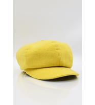 Sarı Bayan Şapka Kadın Kasket Yün Flat Cap