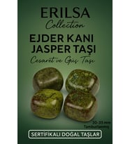 Sertifikalı Ejder Kanı Jasper Taşı Kütle 30-35 mm – Cesaret, Güç ve Denge Taşı (Çok Renkli)