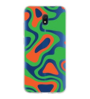 Xiaomi Redmi 8A Uyumlu Kapak Renkli Desen Tasarımlı Şeffaf Silikon Kılıf