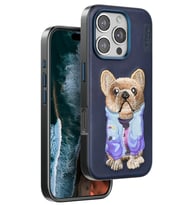 Iphone 16 Cute Desenli Kapak - Lacivert