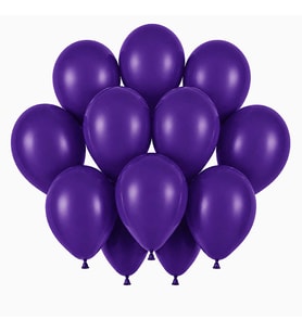 Mor Renk Lateks Pastel Balon (30 cm) - 12 Adet