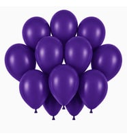 Mor Renk Lateks Pastel Balon (30 cm) - 12 Adet