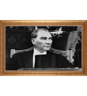 ALTIN ÇERÇEVELİ PASPARTULU TABLO CR271
