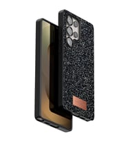 Onegif Samsung Galaxy S25 Ultra Bright Simli Kapak - Siyah