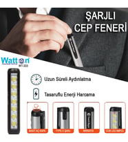 Type-c Girişli Mıknatıslı Şarjlı Cep Feneri Wt-333