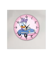 BİLGE LAZER Çocuk odasıDuvar Saati (Pembe-Beyaz)