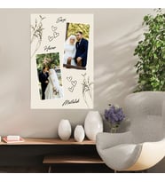 Ahşap Retro Mdf Poster , Kişiye Özel Poster, Sevgililer Günü , Özel Günle , Nişan , Düğün , Kına , Doğum Günü , Aile Sevgi Mutluluk – KOLAJ26