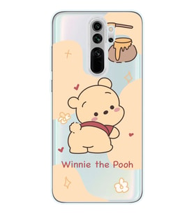 Redmi Note 8 Pro Uyumlu Winnie The Pooh Tasarımlı Şeffaf Telefon Kılıfı