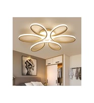 Minel Dekor Gold Led 50cm, Tavan Lambası, Modern Aydınlatma, Dekoratif Şık Avize (Altın)