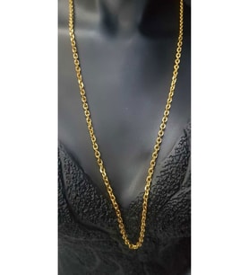 Unisex Vip Çelik 3 Mm Force Sarı Renk Zincir Kolye