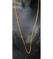 Unisex Vip Çelik 3 Mm Force Sarı Renk Zincir Kolye