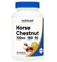 Nutricost Horse Chestnut Extract 700 MG Per Serving, 180 Capsules (Renksiz)