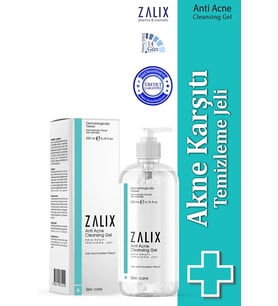 ZALİX Sebum Dengeleyici Akne ve Siyah Nokta Karşıtı, Gözenek Sıkılaştırıcı Yüz Yıkama Jeli 200 Ml