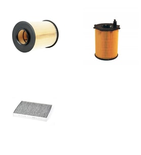 Bosch Filtre Bakım Seti Volvo V50 1.6 Dizel 2007-2013 114 Beygir Hava + Yağ f. + Polen Filtre Sardes