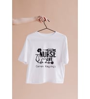 Hemşire Nurse Life Tasarımlı Tişört Kişiye Özel ( Unisex - Büyük - Çocuk )