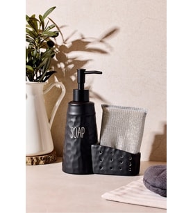 Perotti Sapone Black Süngerlikli Sıvı Sabunluk 16740