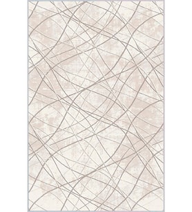 Eliana Home Baskılı, Yıkanabilir Kaymaz Taban Salon Halısı LNA0401 100x150 cm (Bej)