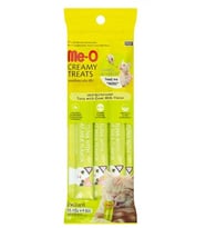 Me-O Creamy Treats Ton Balığı Ve Keçi Sütlü Kedi Ödül Maması 15 gr x 4 (Yeşil)