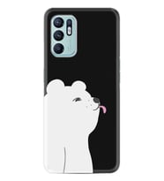 Oppo Reno 6 Kılıf Silikon Desen Özel Seri Panda Sevimli 1738