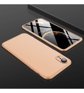 Apple iPhone XR Uyumlu Kılıf Zore Ays Kapak (Siyah-Mavi)