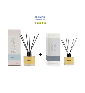 Sakız Sympathetic Place + Sümbül Amber Iconic Place Dekoratif Ortam Kokusu 120 ml - Bambu Çubuklu (Standart)