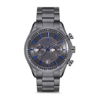 Momentus CC102N-05SM Quartz Çelik Füme 46 mm Erkek Saati AYNI GÜN KARGO