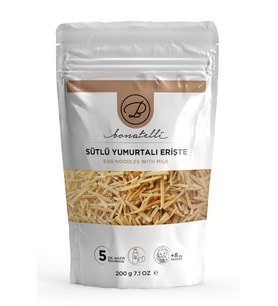 Sütlü Yumurtalı Erişte 200 G Bebek Makarna +8 Ay