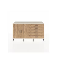 Kronos Konsol 4 Raflı 5 Çekmeceli 2 Kapaklı 176x59x99 Aytaşı-Çam