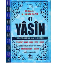 41 Yasin Çanta Boy Türkçe Okunuşlu ve Mealli Mavi Kapak