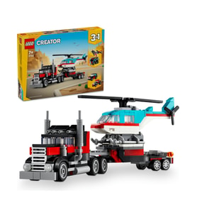 Lego Creator 3’ü 1 Arada Helikopterli Açık Kasa Kamyon 31146