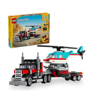 Lego Creator 3’ü 1 Arada Helikopterli Açık Kasa Kamyon 31146