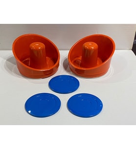 Air Hockey Tokaç 2 Adet + Disk 3 Adet Set Havalı Hokey Yedek Parça