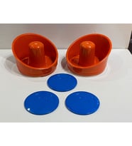 Air Hockey Tokaç 2 Adet + Disk 3 Adet Set Havalı Hokey Yedek Parça
