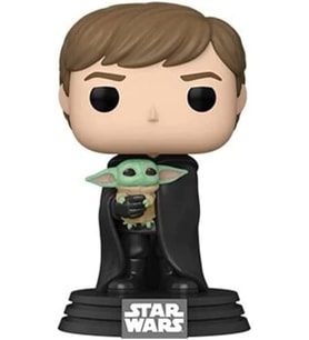 Funko Pop Figür Star Wars: Mandalorian- Luke With Child (Krem)
