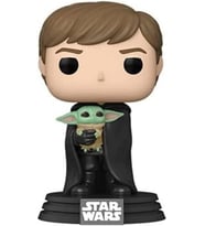 Funko Pop Figür Star Wars: Mandalorian- Luke With Child (Krem)