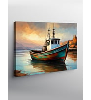 Kanvas Tablo Balıkçı Teknesi