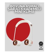 Mey İthalat® Boyuna Asılan Taşınabilir Küçük Fan Turbo Motor, 5 Kanat, Katlanabilir Gövde