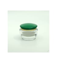 KREM KAVANOZU 50 ML 3 ADET YEŞİL AKRİLİK (Şeffaf)