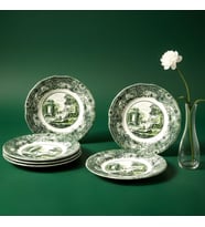Fecra Vintage Emerald 6 Parça Servis Tabağı Seti