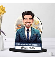 Kişiye Özel Erkek Muhasebeciye Hediye Karikatürlü Biblo