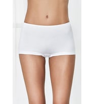 Antibakteriyel Bambu Bayan 3'lü Boxer (Beyaz)